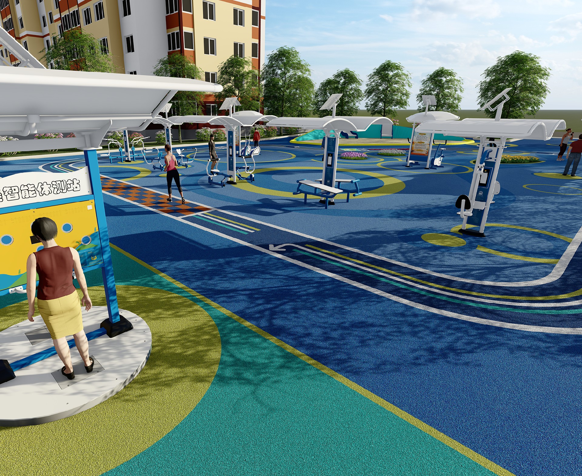 体育公园配置方案1(图3) 体育公园配置方案1(图3)